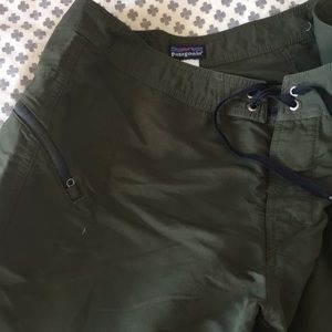 Patagonia Olive Green Board Shorts